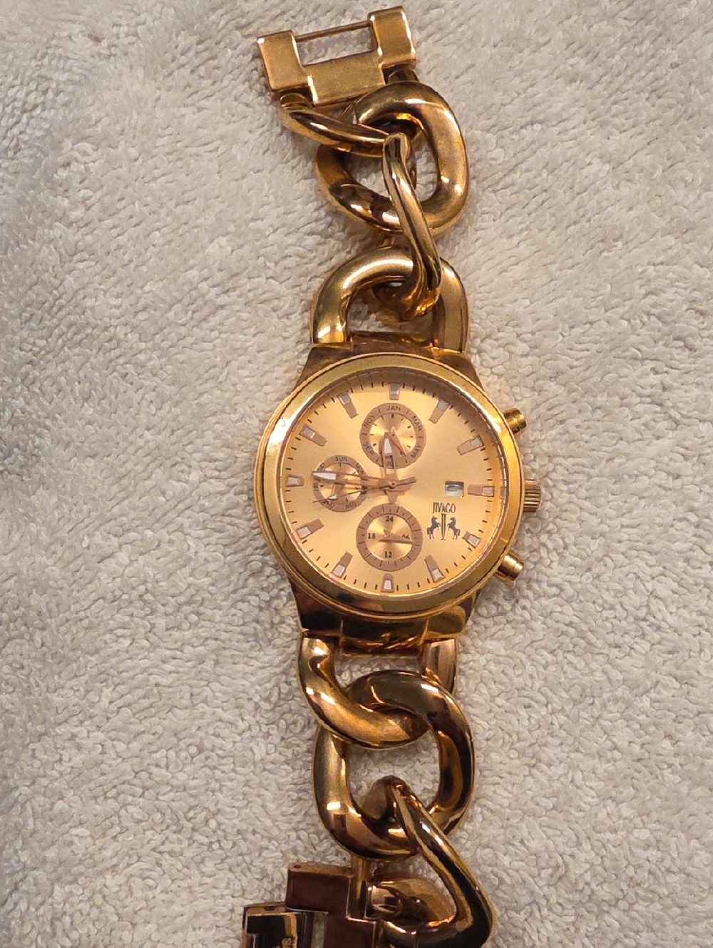 Jivago Rose Gold Chain-Link Women's Watch